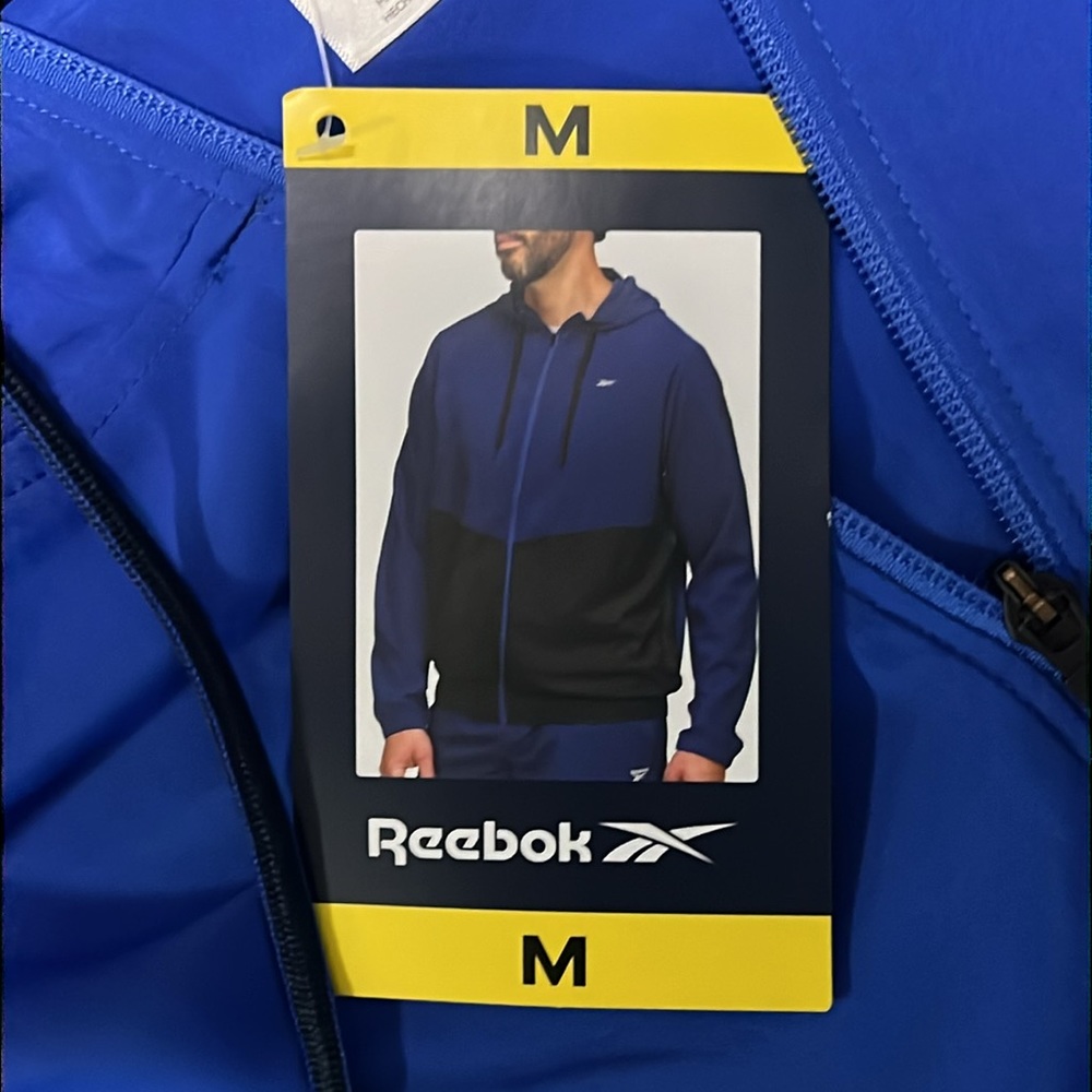 Vector blue/vector navy Reebok training jacket - Picture 2 of 6